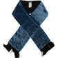 Dolce & Gabbana Blue Velvet Solid Neck Warmer Men's Shawl Scarf