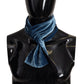 Dolce & Gabbana Blue Velvet Solid Neck Warmer Men's Shawl Scarf