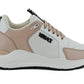 Versace Light Pink and White Calf Leather Sneakers