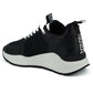 Versace Black and White Calf Leather Sneakers