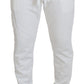 Dolce & Gabbana White Sport Logo Cotton Sweatpants Trousers Pants