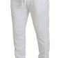 Dolce & Gabbana White Sport Logo Cotton Sweatpants Trousers Pants