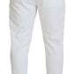 Dolce & Gabbana White Sport Logo Cotton Sweatpants Trousers Pants