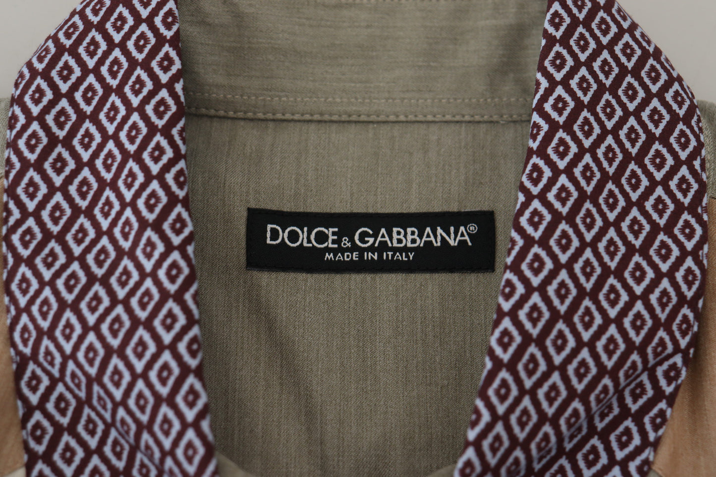 Dolce & Gabbana Multicolor Patchwork Slim Fit Shirt