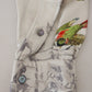 Dolce & Gabbana White Bird Print Silk Satin Casual Shirt