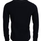 Dolce & Gabbana Blue Cashmere iit Print Pullover Sweater