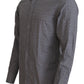 Dolce & Gabbana Gray Brown GOLD Slim Fit Shirt