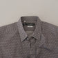 Dolce & Gabbana Gray Brown GOLD Slim Fit Shirt