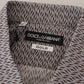 Dolce & Gabbana Gray Brown GOLD Slim Fit Shirt