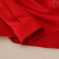 Dolce & Gabbana Red Ascot Collar Blouse