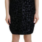 Dolce & Gabbana Black Leopard Shift Mini Dress