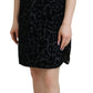 Dolce & Gabbana Black Leopard Shift Mini Dress