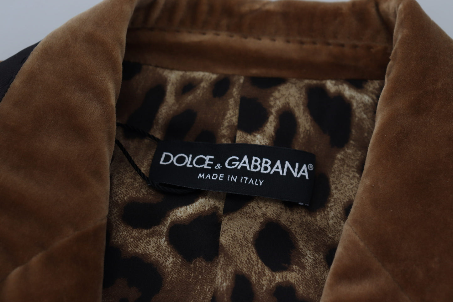 Dolce & Gabbana Brown Double Breasted Blazer Cotton Jacket