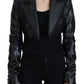 Dolce & Gabbana Black Long Sleeves Cropped Blazer Jacket