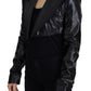 Dolce & Gabbana Black Long Sleeves Cropped Blazer Jacket