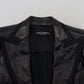 Dolce & Gabbana Black Long Sleeves Cropped Blazer Jacket