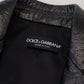 Dolce & Gabbana Black Long Sleeves Cropped Blazer Jacket