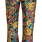 Dolce & Gabbana Multicolor Floral Women Flared Pants