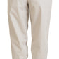 Dolce & Gabbana Beige High Waist Women Pants