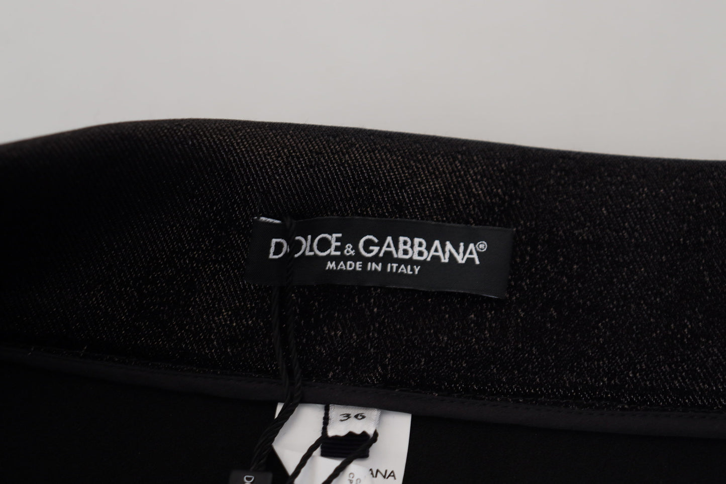 Dolce & Gabbana Black Washed Cotton Skinny Denim Jeans