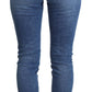 Dolce & Gabbana Blue Cotton Skinny High Waist Denim Jeans