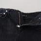 Dolce & Gabbana Black Cotton Skinny High Waist Denim Jeans