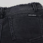 Dolce & Gabbana Black Cotton Skinny High Waist Denim Jeans