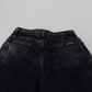 Dolce & Gabbana Black Washed Cotton High Waist Denim Jeans