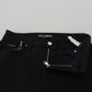 Dolce & Gabbana Black Cotton Skinny Mid Waist Denim Jeans