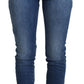 Dolce & Gabbana Blue Cotton High Waist Skinny Denim Jeans