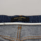 Dolce & Gabbana Blue Cotton High Waist Skinny Denim Jeans