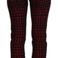 Dolce & Gabbana Blue Checkered Back Skinny Denim Jeans