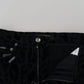 Dolce & Gabbana Black Leopard Skinny Denim Jeans