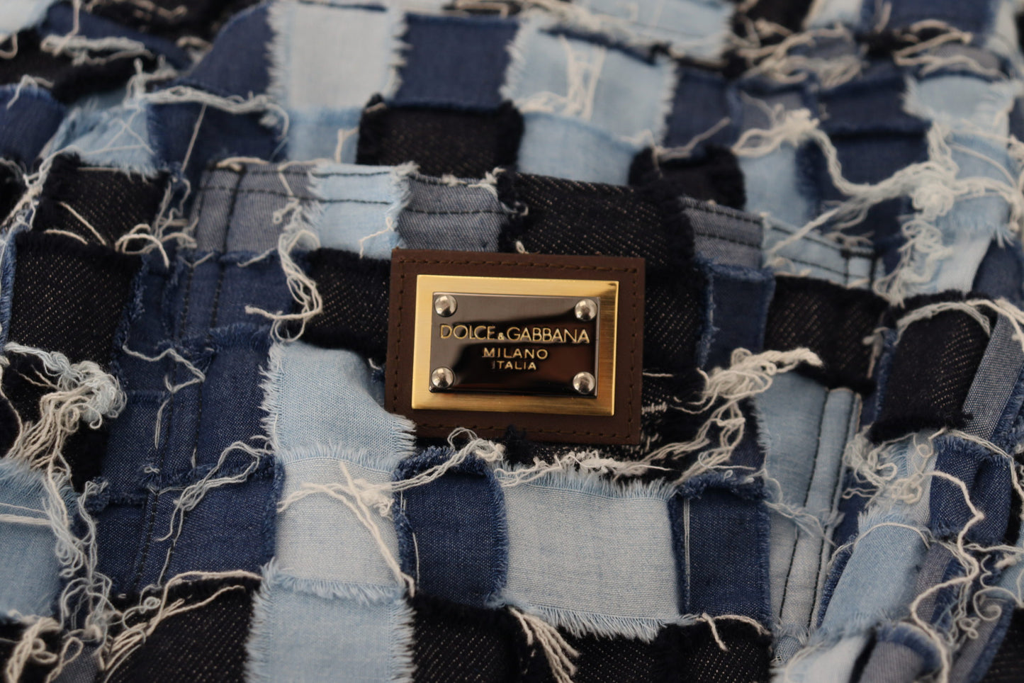 Dolce & Gabbana Multicolor Patchwork Cotton Denim Jeans