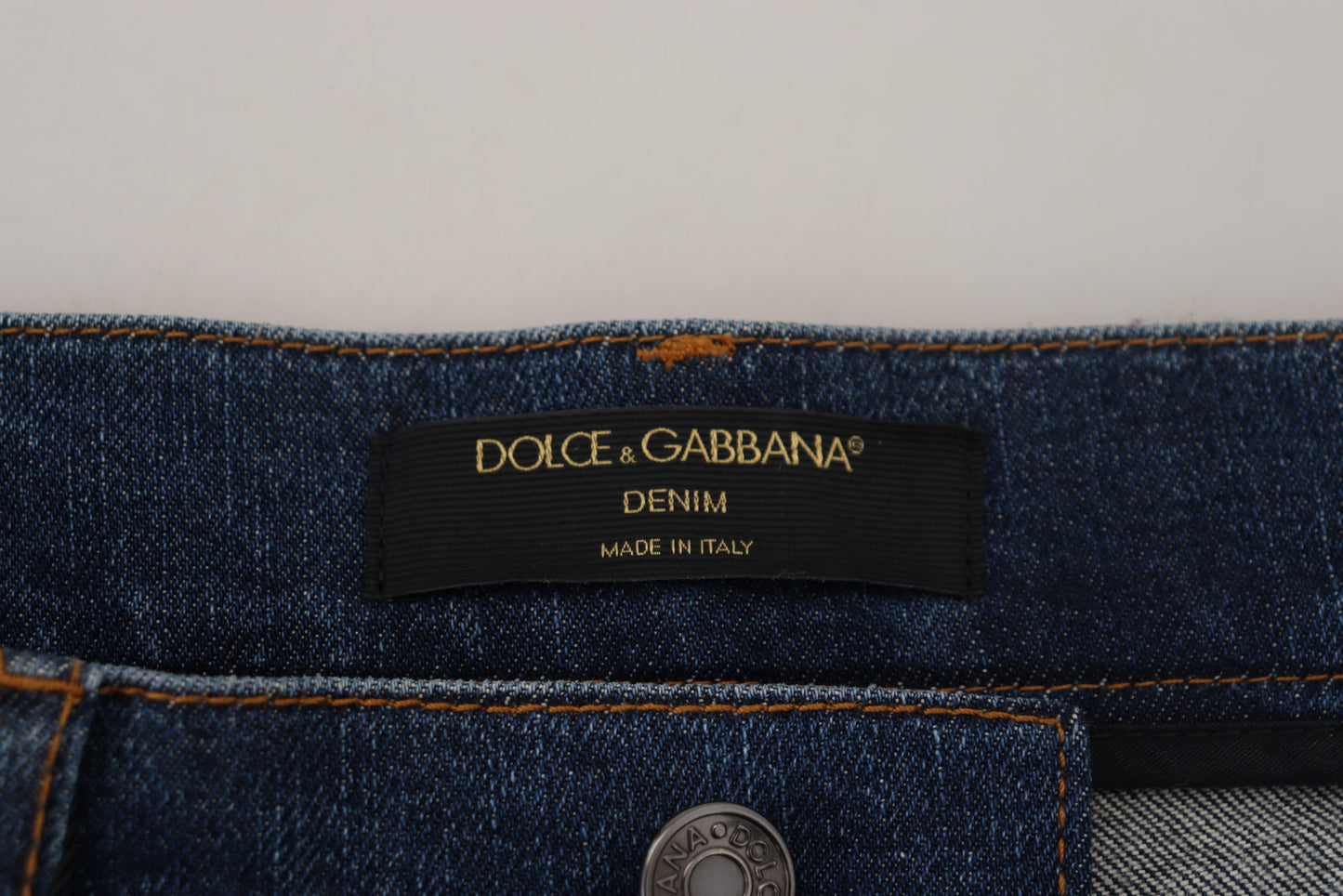 Dolce & Gabbana Black Floral Lace Front Skinny Denim Jeans