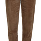 Dolce & Gabbana Brown Tapered Corduroy Cotton Pants