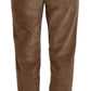 Dolce & Gabbana Brown Tapered Corduroy Cotton Pants