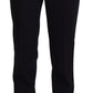 Dolce & Gabbana Black Tapered Women Wool Pants