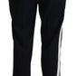 Dolce & Gabbana Black Tapered Women Wool Pants