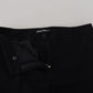 Dolce & Gabbana Black Tapered Women Wool Pants