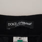 Dolce & Gabbana Black Tapered Women Wool Pants