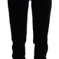 Dolce & Gabbana Black DG Logo Velvet Trouser Pants