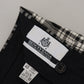 BENCIVENGA Black Checkered Cotton Men Casual Pants