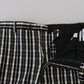 BENCIVENGA Black Checkered Cotton Casual Pants