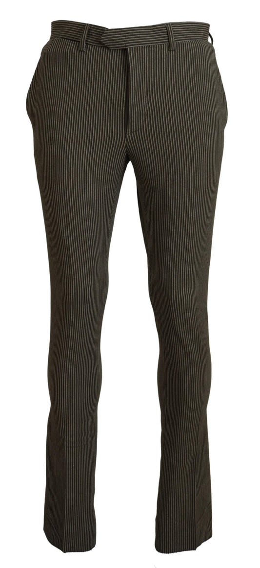 BENCIVENGA Multicolor Striped Pure Cotton Men Pants