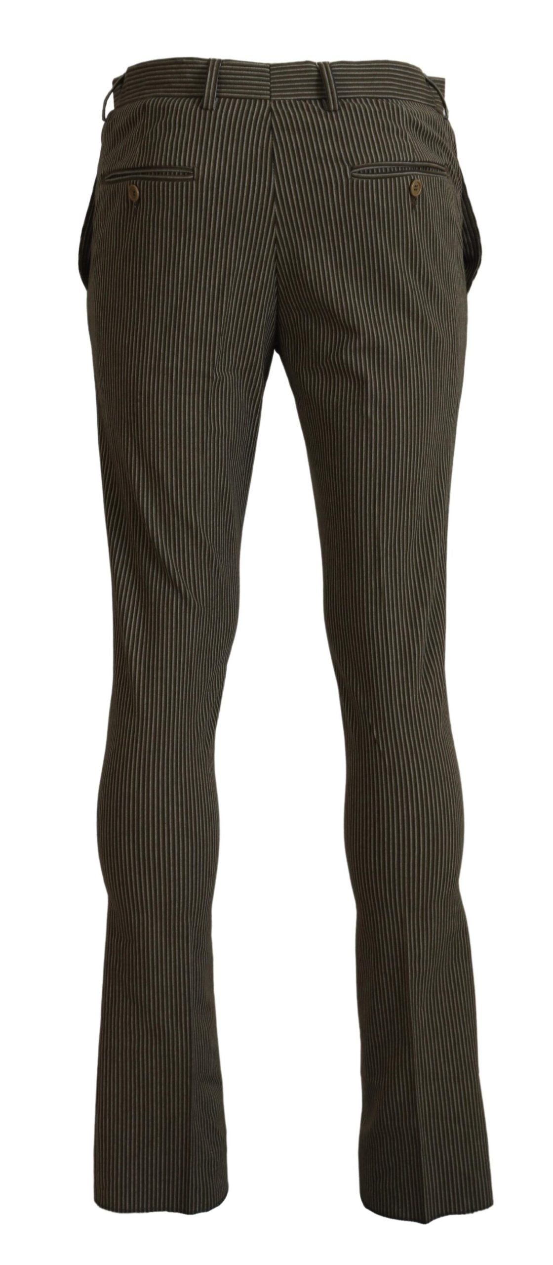 BENCIVENGA Multicolor Striped Pure Cotton Men Pants