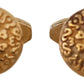 Dolce & Gabbana Gold Plated Brass Round Pin Men Cufflinks