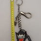 Dolce & Gabbana Black Prince Studs Logo Silver Brass Keychain