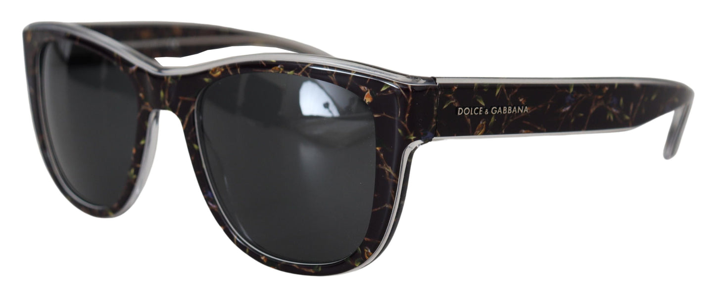 Dolce & Gabbana Black Bird Square Full Rim Acetate DG4284 Sunglasses