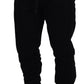 Dolce & Gabbana Black Cotton Men Jogger Trousers Pants